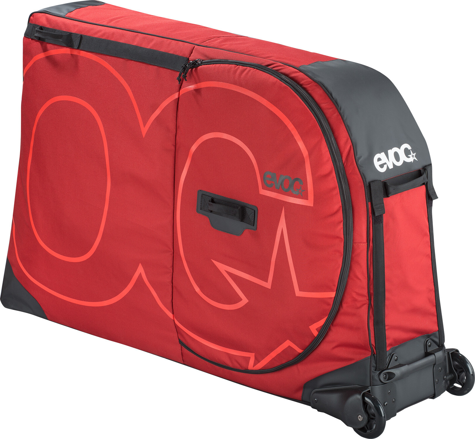 evoc bike travel bag red
